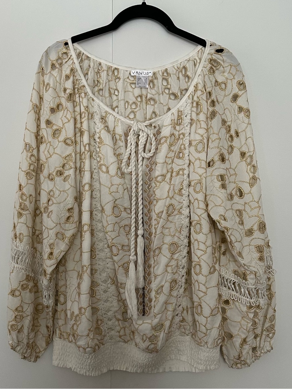 Venus BOHO Eyelet Blouse